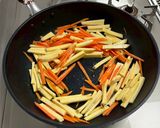 さつまいもと人参のきんぴら作り方4写真