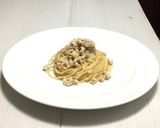ナスと鶏ひき肉の和風パスタ作り方40写真