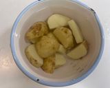 新じゃがカレー味のオープンオムレツ作り方1写真