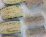 茄子で鱧の挟み揚げとかき揚げ作り方1写真