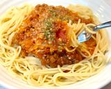 夕飯に生姜香る🥕すりおろし人参ミートソースパスタ作り方7写真