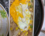 レンジ簡単梅味噌クリーム味オムライス弁当作り方13写真