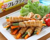 【レンチンでお弁当おかず】豚肉の野菜巻き作り方6写真