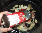 なすトマトソースパスタ♪簡単ベーコン作り方4写真