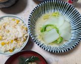 簡単★市販の肉団子とよもぎのスープ作り方3写真