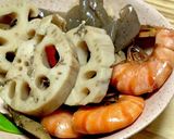 冷凍和風野菜で根菜の煮物作り方6写真