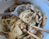 レンジで簡単ランチ☆レモンバター肉うどん作り方2写真