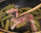 バター風味！フキとベーコンの炒めもの作り方4写真