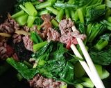 牛肉と小松菜の中華炒め作り方4写真