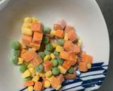レンジ簡単中華風ヤンニョム味炒飯弁当作り方2写真