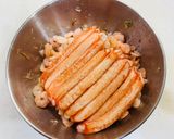 🦀セコガニ&かにかま🦐海老マヨネーズ丼作り方6写真