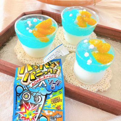 七夕2層キラキラゼリー《空に願いを》 by のん♪♪のん 【クックパッド