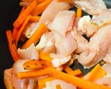 鶏肉のコチジャン炒め韓国海苔トッピング作り方1写真