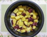 簡単夕飯昼食炊飯器つやつや薩摩芋炊き込みご飯和食作り方4写真