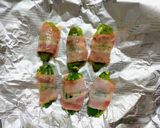 簡単今日の夕飯ピーマンのベーコン巻き副菜作り方4写真
