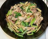 豚肉とごぼうと小松菜のパスタ作り方7写真