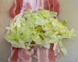 豚バラのキャベツ巻きでネギまみれ♪作り方4写真