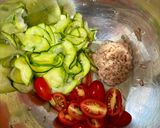 夏野菜の冷製パスタ作り方4写真