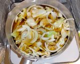 ギョニソと野菜のかき玉煮込みうどん作り方2写真