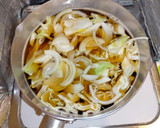 ギョニソと野菜のかき玉煮込みうどん作り方2写真
