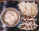 さばときのこのバタポンみぞれ和え😋作り方1写真