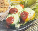 とろ〜りチーズ🧀ピーマンパプリカの肉詰め作り方12写真