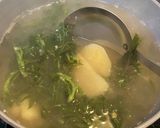 春がきた〜！ナズナの味噌汁作り方3写真