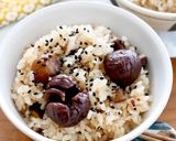 むき甘栗の炊き込みご飯作り方3写真