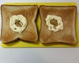 【簡単朝食】チーズオムレツのホットサンド作り方1写真