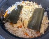 めんつゆ使用！筍の炊き込みごはん作り方6写真