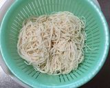 カレー風味ナスとピーマン素麺チャンプル風作り方2写真