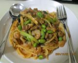 シーフードとケチャップで簡単スパゲティ😋作り方4写真