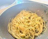 青唐辛子のペペロンチーノ♫セルバチコ添え作り方7写真