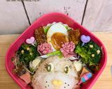 ♡ケアベア♡意外と簡単！材料3つキャラ弁作り方3写真
