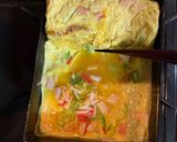 朝食やお弁当に★ねぎとカニカマの卵焼き作り方8写真