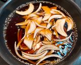 鶏肉と卵と水菜の和風親子パスタ作り方5写真