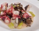 レンジで簡単！たこと椎茸の塩昆布バター作り方4写真