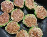 ぼたんこしょう（辛いピーマン）の肉詰めチーズがけ作り方6写真