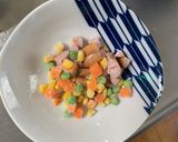 レンジ簡単洋風トマト油淋鶏味炒飯弁当作り方2写真