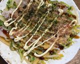 豆苗ともやしのお好み焼き作り方8写真