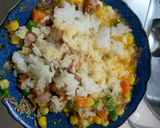 レンジ簡単中華風ミートローフ味炒飯弁当作り方8写真