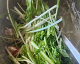クリチ&水菜トマト塩昆布和え☆今夜の夕食作り方1写真