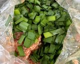ニラ餃子と残りダネ肉団子のスープ作り方2写真