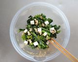 菜の花とクリームチーズのデリ風胡麻和え。作り方5写真