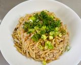 【※】肉みそとニラのまぜそば作り方10写真