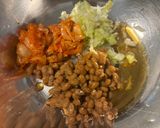 発酵パワー！納豆キムチチーズトースト作り方2写真