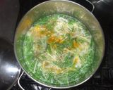 水菜たまごスープ♪簡単ツナ缶作り方6写真