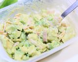 ＊お手軽、アボカドとベーコンのチーズ焼き作り方3写真