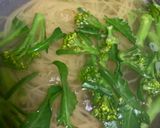 ガツンと！しらすと菜の花のペペロンチーノ作り方3写真