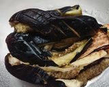 焼き茄子の梅かつお和え作り方4写真